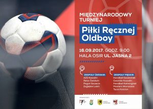 Zaproszenie – Międzynarodowy Turniej Piłki Ręcznej Oldboy – Szczecinek 16.09