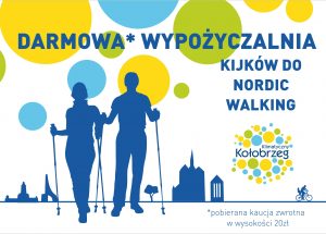W Kołobrzegu funkcjonuje darmowa wypożyczalnia kijków do Nordic Walking